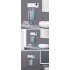 Induction Toothbrush Holder with UV Light Sterilizer Box Toothbrush Cleaner Toothpaste Dispenser white