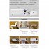 Induction Toothbrush Holder with UV Light Sterilizer Box Toothbrush Cleaner Toothpaste Dispenser white