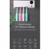 Induction Toothbrush Holder with UV Light Sterilizer Box Toothbrush Cleaner Toothpaste Dispenser white