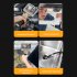 Industrial Endoscope Camera Dual Direction Rotating Camera With 5 0  IPS Screen 6 LED Lights IP67 Waterproof 1080P HD Snake Camera Pipe Sewer Inspection Camera 