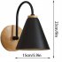 Industrial Style Retro Wall Lamp  Downward Lampshade LED Wall Light  90 260V E27 Socket Wall Sconce For Bedroom Bedside  Bathroom  Kitchen  Living Room White