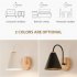 Industrial Style Retro Wall Lamp  Downward Lampshade LED Wall Light  90 260V E27 Socket Wall Sconce For Bedroom Bedside  Bathroom  Kitchen  Living Room White