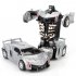 Inertia Crash PK Car Deformation Robot Action Figures Toy for Kids red
