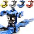 Inertia Crash PK Car Deformation Robot Action Figures Toy for Kids blue