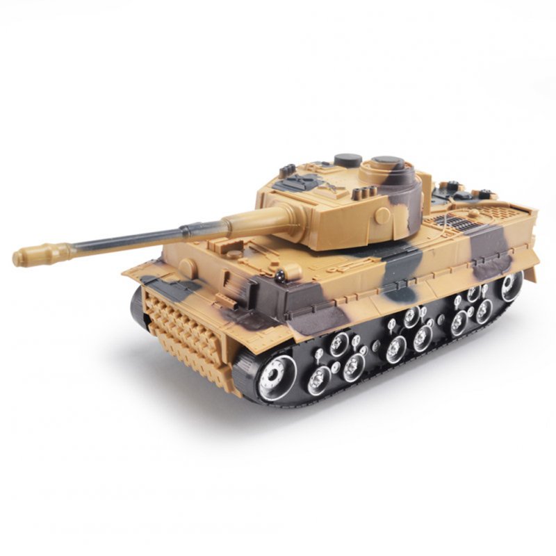 Inertial Simulation Battle Tank Toys with Flashing and Sound 1:32 Scale Military Tank Model Pull Back Toy for Kids