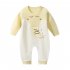 Infant Baby Long Sleeve Carton Animal Pattern Cotton Romper Pink elephant 73CM