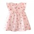 Infant Baby Toddler Sweet Strawberry Round Neck Short Sleeve Princess Dress Shorts Headband Three Piece Suit Outfit QZ4058P cherry 66