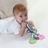 Infant Black and White Cloth Hanging Rattle Baby Bed Trailer Clip Toys Black and white