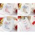 Infant Newborn Baby Bib Towel Waterproof Polyester Cotton Lovely Cartoon Printing red