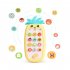Infant Newborn Baby Simulation Plastic Music Mobile Phone Toy Early Education Gift yellow