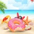 Inflatable Giant Donut Swimming Pool Floats with Two Bite for All Ages Swim Ring