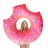 Inflatable Giant Donut Swimming Pool Floats with Two Bite for All Ages Swim Ring