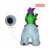 Inflatable Modeling Props Shaking Head Decor for Outdoor Garden Mall Hotel Christmas Decoration European plug