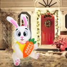 Inflatable Rabbit Model 1 5m With Lights Glowing Holiday Decoration Props For Easter UK plug