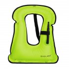 Inflatable Swim Vest With Blow Valve Life Jacket Buoyancy Vest Portable Wear-resistant Swimming Aids Equipment fluorescent green