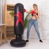 Inflatable Vertical Boxing Column Tumbler Inflatable Sandbag Decompression Fitness Toy black