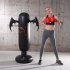 Inflatable Vertical Boxing Column Tumbler Inflatable Sandbag Decompression Fitness Toy cartoon men  black 