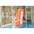 Inflatable Water Sofa Floating Bed Foldable Backrest Floating Row Netted Hammock  orange 116 73cm  environmental mesh 