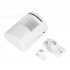 Infrared Human Body Induction Doorbell Wireless Welcome Plug in Two part Doorbell white