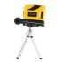 Infrared Level with Tripod 360 Degree Rotatable Self Leveling Point Line Cross Infrared Instrument Yellow
