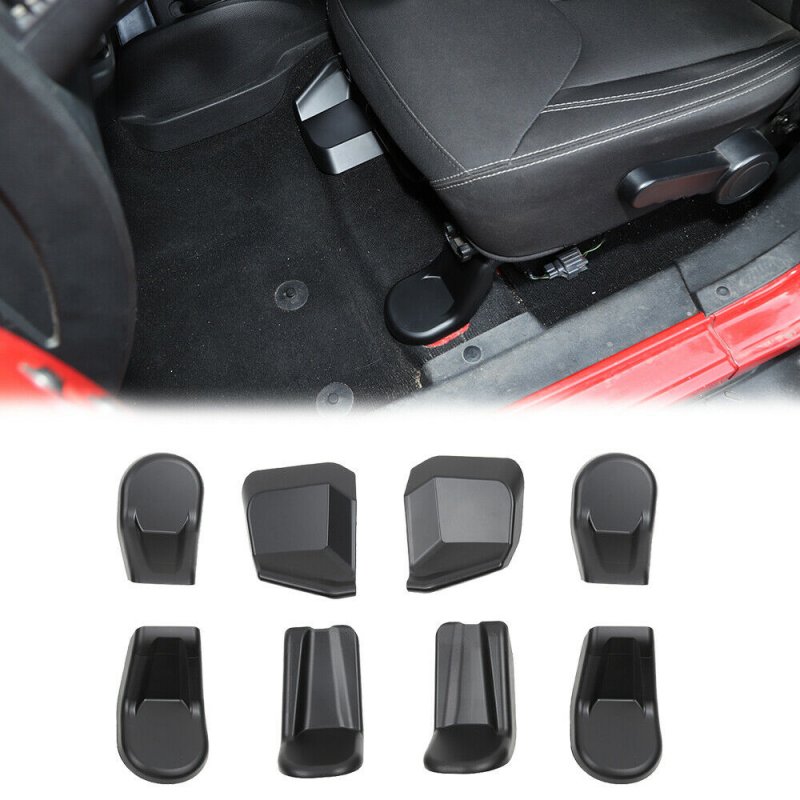 Inner Front Seat Screw Protector Cover Trim For Jeep JK 07-17 Car Accessories Black