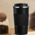Insulated Coffee Vacuum Coffee Cup Ceramic Inner Travel Coffee Tumbler Reusable Thermal Cup With Lid And 201 Stainless Steel Outer For Home Office rose summer r