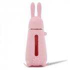 Insulated Thermos  Mug With Handle Heat Resistant Anti slip Water  Bottle Rabbit  model pink  cup   cover  