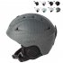 Integrated Molding Ski Helmet Safety Snowboard Helmet Protective Gear Equipment for Adult Children Bright black L