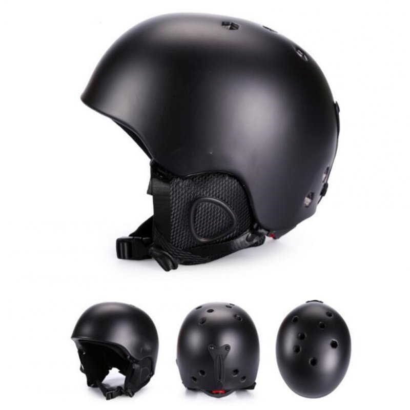 Integrated Molding Ski Helmet Safety Warm Snowboard Helmet Ski Protective Gear Equipment for Adult Sub black_L number