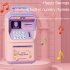 Intelligence Piggy Bank Simulation Facial Recognition Password ATM Machine With Handle Coins Cash Saving Box Toy For Kids Gifts blue No battery