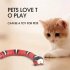 Intelligent Electric Induction Snake  Toy Usb Rechargeable Remote Control Funny Cat Toy Scary Tricky Prank Toys For Kids Pets Red