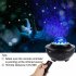 Intelligent Full Color Water Pattern Projection  Light Rotatable Bluetooth compatible Speaker Atmosphere Lamp For Party Kids Room Decor Full color model   black