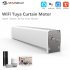Intelligent Home Electric Curtain Motor APP Voice Control Automation Work with Alexa and Google  white