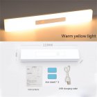 Intelligent Led Light 3-color Human Body Sensor Modern Minimalist Super Wide-angle Wireless Lamps 210MM Yellow light