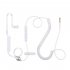 Intelligent Multifunction Headphone Anti Radiation Single Ear Hook Stereo Earphone 3 5mm Plug  white