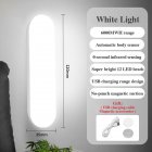 Intelligent Night Light Human Motion Sensor Led Usb Rechargeable Wall Light for Home Bedroom Hallway White light