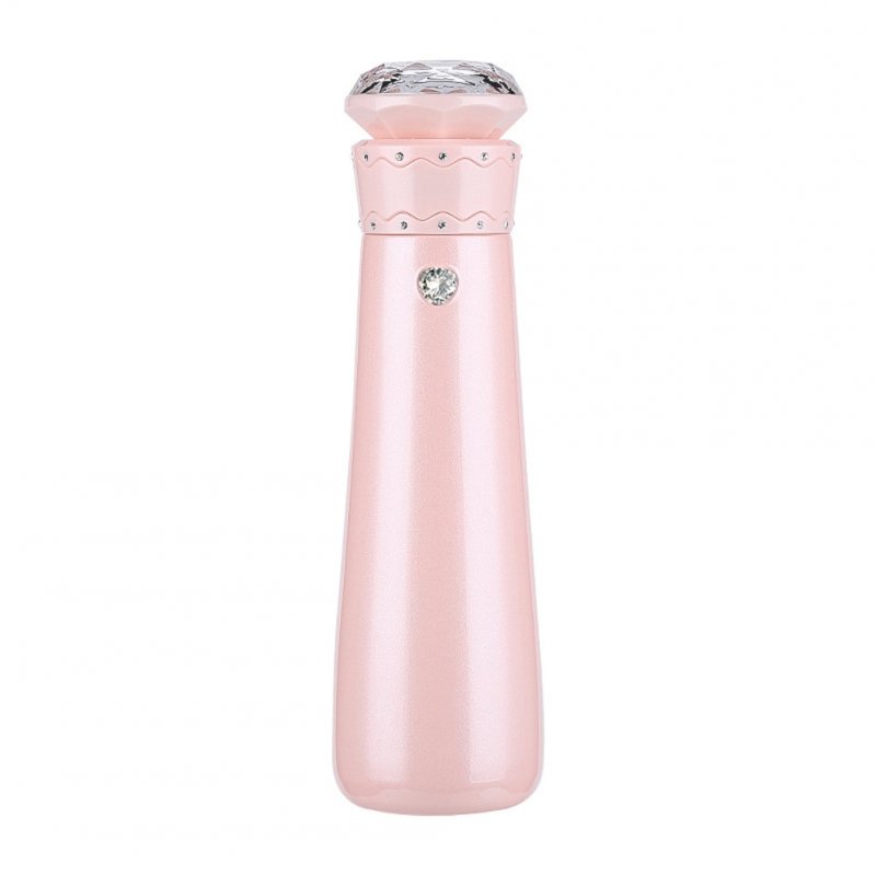 Intelligent Thermos Mug Smart Diamonds Eternal Loving Water Cup Drink Water Remind 304 Stainless Steel Thermos Mug Cherry pink