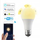 Intelligent  Wifi  Bulb Multiple Mode Dimmable Lamp E27 15w Cool Warm Colors Adjustable Voice Control With Alexa Google Home E27 warm white