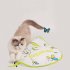 Interactive Cat Toy Automatic Cat Toys TYPE C Charging Irregular Forward And Backward Movements Wear Impact Resistance Electric Cat Toy For Indoor Kittens 2 in 