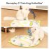 Interactive Cat Toy Automatic Cat Toys TYPE C Charging Irregular Forward And Backward Movements Wear Impact Resistance Electric Cat Toy For Indoor Kittens 2 in 