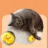 Interactive Cat Toy Rechargeable Automatic Chirping Cat Toy With Catnip Cat Toys For Indoor Cats Kitten Dog Puppy yellow duck Diameter 5 5cm