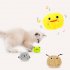 Interactive Cat Toy Rechargeable Automatic Chirping Cat Toy With Catnip Cat Toys For Indoor Cats Kitten Dog Puppy yellow duck Diameter 5 5cm