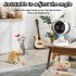 Interactive Cat Toys For Indoor Cats  USB Rechargeable And Battery Powered  Dual Mode Motion Activated Cat Automatic Infrared Toys For Cats Dogs White
