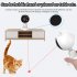 Interactive Cat Toys For Indoor Cats  USB Rechargeable And Battery Powered  Dual Mode Motion Activated Cat Automatic Infrared Toys For Cats Dogs White