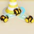 Interactive Cat Toys For Indoor Cats Automatic Electric Honeybee Touch Moving Rechargeable Car Toy With Feather Pet Supplies Pink 1pc