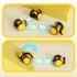 Interactive Cat Toys For Indoor Cats Automatic Electric Honeybee Touch Moving Rechargeable Car Toy With Feather Pet Supplies Pink 1pc