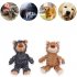 Interactive Chew Squeaky Bear Shape Doll Toy For Cat Puppy Baby Dogs Bite Molar Toy blue large