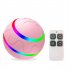 Interactive Dog Toys Ball Electric Launcher Durable Automatic Rolling Balls with 2 Modes Remote Control Pink