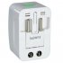 International travel adapter with surge protection for worldwide use   A single all in one design allowing any of your home electrical 