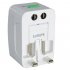 International travel adapter with surge protection for worldwide use   A single all in one design allowing any of your home electrical 